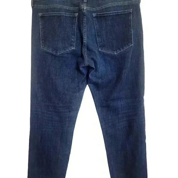 Banana Republic Women's Premium Dark Blue Denim Poly/Cotton/Spandex Skinny Ankle - Picture 9 of 11